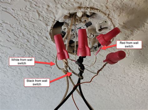 red white and black wires in a junction box|black and white wire outlet.